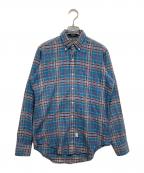 POLO RALPH LAURENポロ・ラルフローレン）の古着「80's ヴィンテージBDチェックシャツ」｜ブルー