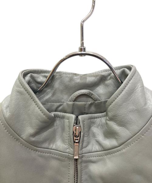 GAP（ギャップ）GAP (ギャップ) レザージャケット グレー サイズ:Sの古着・服飾アイテム