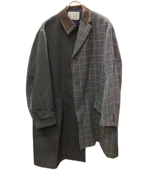 KOLOR（カラー）KOLOR (カラー) ドッキングチェスターコート ネイビー サイズ:2の古着・服飾アイテム