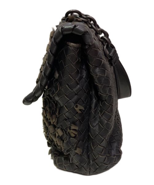 BOTTEGA VENETA（ボッテガベネタ）BOTTEGA VENETA (ボッテガベネタ) ハンドバッグ ダークブラウンの古着・服飾アイテム
