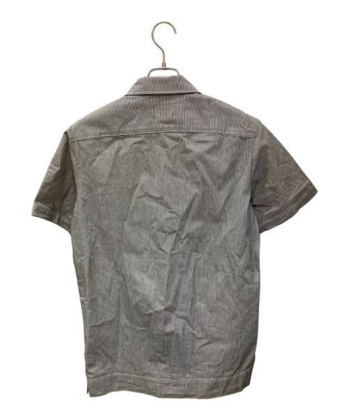 A.P.C.（アーペーセー）A.P.C. (アーペーセー) ヒッコリーワークシャツ グレー サイズ:Sの古着・服飾アイテム