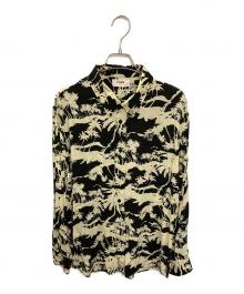 CELINE（セリーヌ）の古着「アロハシャツ」｜ブラック×ホワイト