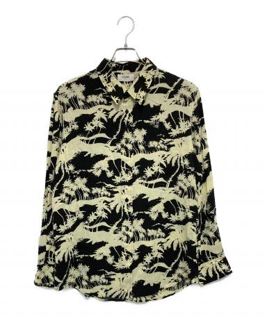 中古・古着通販】CELINE (セリーヌ) アロハシャツ ブラック×アイボリー