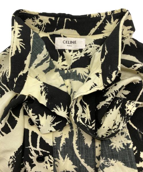 CELINE（セリーヌ）CELINE (セリーヌ) アロハシャツ ブラック×アイボリー サイズ:40の古着・服飾アイテム