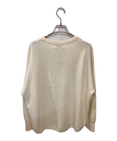 SLOBE IENA（スローブ イエナ）SLOBE IENA (スローブ イエナ) ウォッシャブルミラノクルーネックプルオーバー アイボリー サイズ:FREEの古着・服飾アイテム