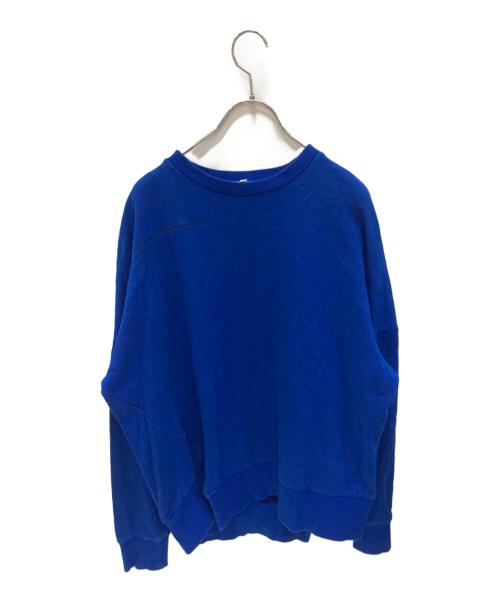 ENFOLD（エンフォルド）ENFOLD (エンフォルド) スリットスウェット ブルー サイズ:38の古着・服飾アイテム