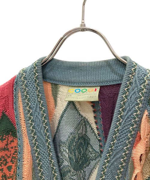 Coogi（クージー）Coogi (クージー) 3Dニットカーディガン マルチカラー サイズ:XSの古着・服飾アイテム