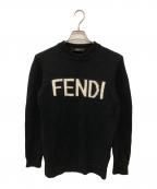 FENDIフェンディ）の古着「フロントロゴニット」｜ブラック