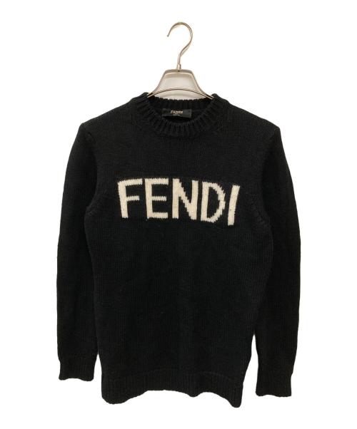 FENDI（フェンディ）FENDI (フェンディ) フロントロゴニット ブラック サイズ:46の古着・服飾アイテム