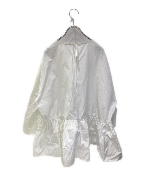 YORI（ヨリ）YORI (ヨリ) ヘムバルーンブラウス ホワイト サイズ:FREEの古着・服飾アイテム