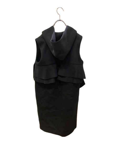 YORI（ヨリ）YORI (ヨリ) ロングジレ ブラック サイズ:FREEの古着・服飾アイテム