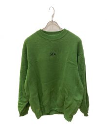 WIND AND SEA（ウィンダンシー）の古着「クルーネックニット」｜グリーン