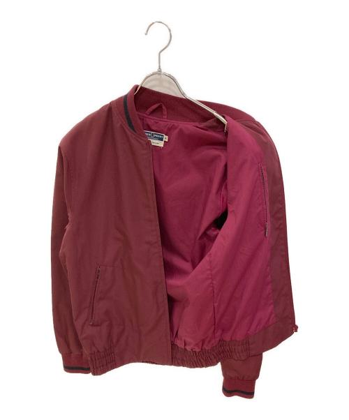 FRED PERRY（フレッドペリー）FRED PERRY (フレッドペリー) リブノーカラーブルゾン ボルドー サイズ:36の古着・服飾アイテム