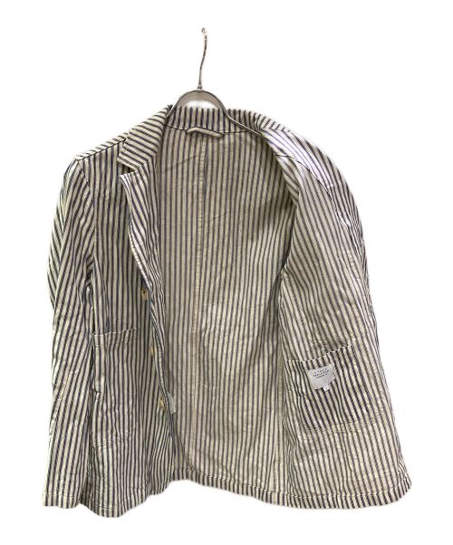 E.TAUTZ（イートーツ）E.TAUTZ (イートーツ) ストライプジャケット ホワイト サイズ:Sの古着・服飾アイテム