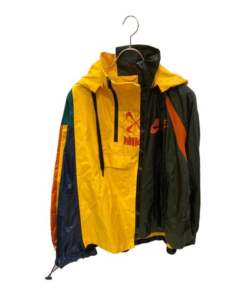 NIKE（ナイキ）NIKE (ナイキ) sacai (サカイ) ナイロンジャケット マルチカラー サイズ:Sの古着・服飾アイテム