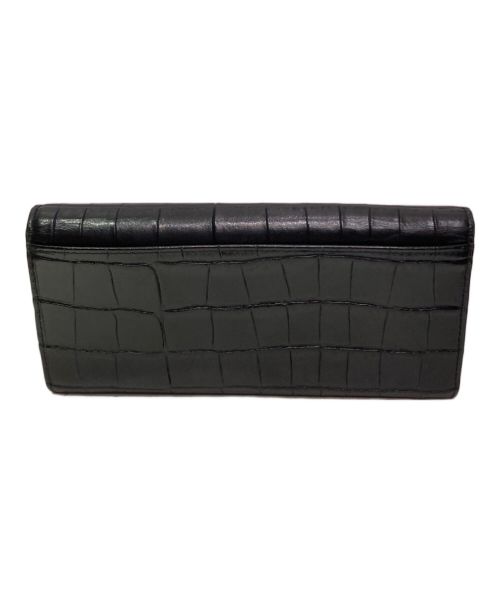 FURLA（フルラ）FURLA (フルラ) ターンロッククロコエンボスウォレット ブラックの古着・服飾アイテム