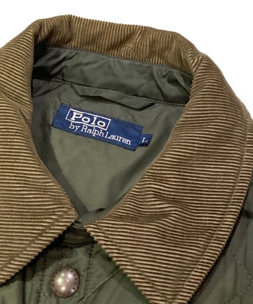 POLO RALPH LAUREN（ポロ・ラルフローレン）POLO RALPH LAUREN (ポロ・ラルフローレン) 90's キルティングジャケット グリーン サイズ:Lの古着・服飾アイテム