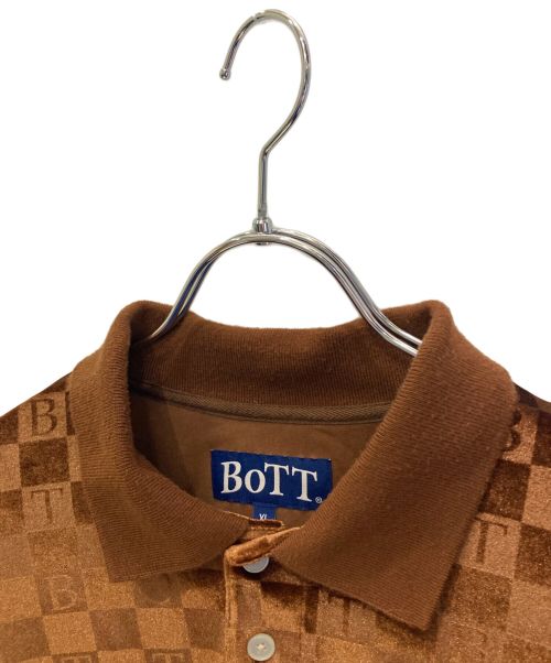 BoTT（ボット）BoTT (ボット) 長袖ポロシャツ ブラウン サイズ:XLの古着・服飾アイテム