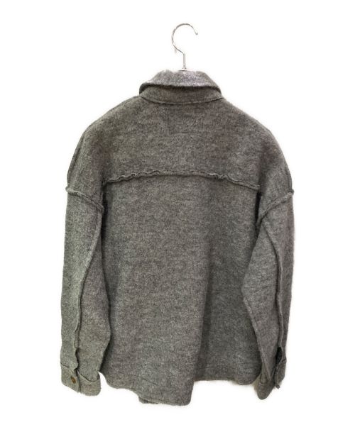 Vivienne Westwood man（ヴィヴィアン ウェストウッド マン）Vivienne Westwood man (ヴィヴィアン ウェストウッド マン) ウールシャツジャケット グレー サイズ:46の古着・服飾アイテム