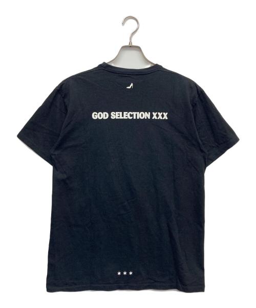 GOD SELECTION XXX（ゴッドセレクショントリプルエックス）GOD SELECTION XXX (ゴッドセレクショントリプルエックス) プリントTシャツ ブラック サイズ:Lの古着・服飾アイテム