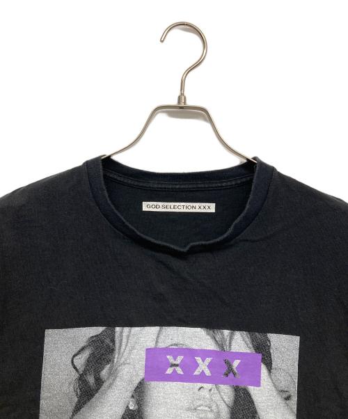 GOD SELECTION XXX（ゴッドセレクショントリプルエックス）GOD SELECTION XXX (ゴッドセレクショントリプルエックス) プリントTシャツ ブラック サイズ:Lの古着・服飾アイテム