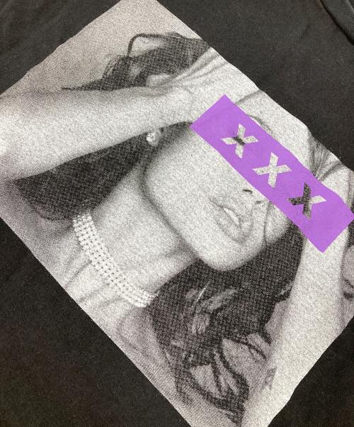 GOD SELECTION XXX（ゴッドセレクショントリプルエックス）GOD SELECTION XXX (ゴッドセレクショントリプルエックス) プリントTシャツ ブラック サイズ:Lの古着・服飾アイテム