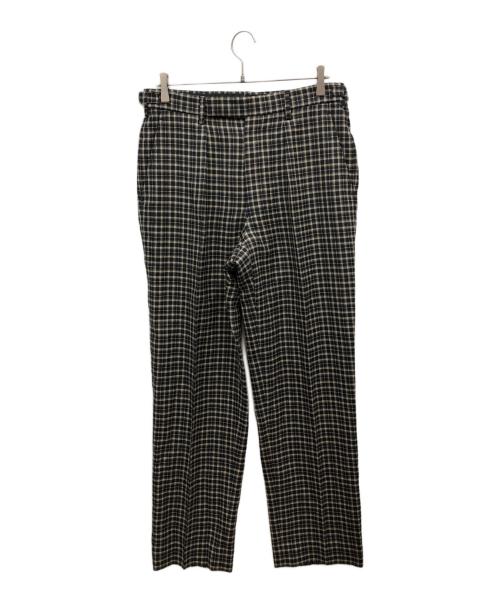 SOVEREIGN（ソブリン）SOVEREIGN (ソブリン) チェック オフィサー パンツ ブラウン サイズ:Lの古着・服飾アイテム