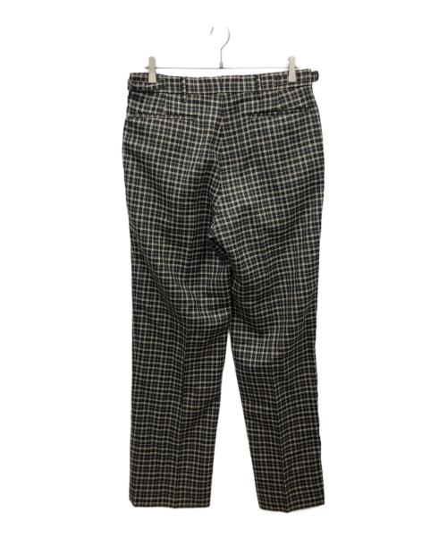 SOVEREIGN（ソブリン）SOVEREIGN (ソブリン) チェック オフィサー パンツ ブラウン サイズ:Lの古着・服飾アイテム