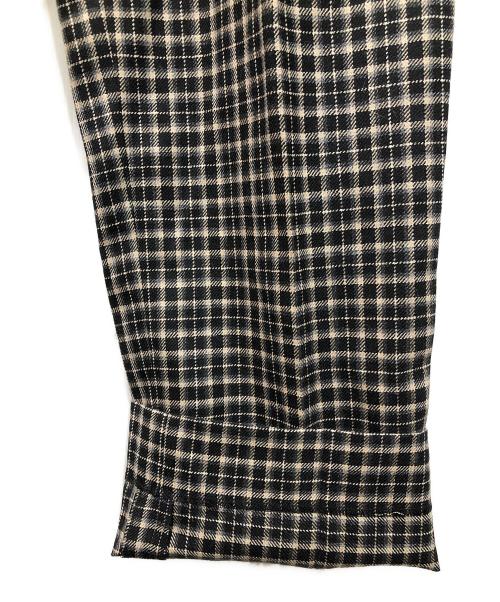 SOVEREIGN（ソブリン）SOVEREIGN (ソブリン) チェック オフィサー パンツ ブラウン サイズ:Lの古着・服飾アイテム