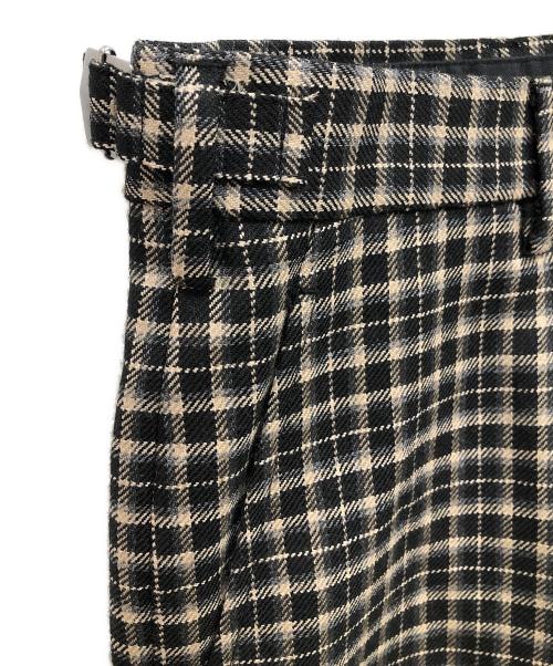 SOVEREIGN（ソブリン）SOVEREIGN (ソブリン) チェック オフィサー パンツ ブラウン サイズ:Lの古着・服飾アイテム