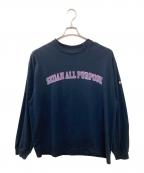 SEDAN ALL-PURPOSEセダンオールパーパス）の古着「Arch Logo L/S Tee」｜ネイビー