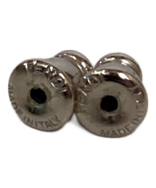 FENDI（フェンディ）FENDI (フェンディ) ロゴリボンピアス シルバーの古着・服飾アイテム