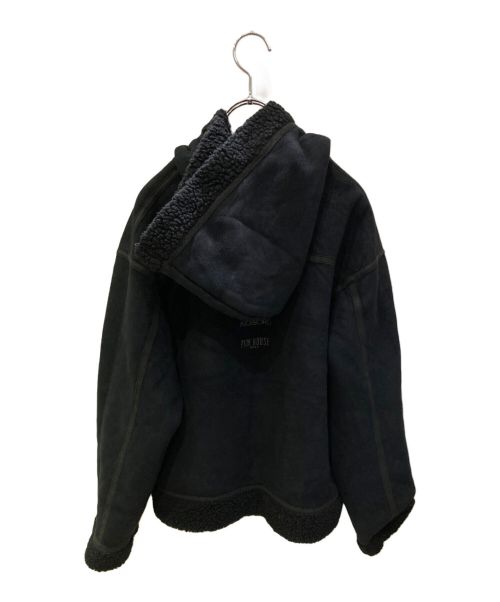 PINK HOUSE（ピンクハウス）PINK HOUSE (ピンクハウス) フェイクムートンジャケット ブラック サイズ:ーの古着・服飾アイテム