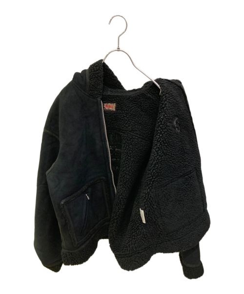 PINK HOUSE（ピンクハウス）PINK HOUSE (ピンクハウス) フェイクムートンジャケット ブラック サイズ:ーの古着・服飾アイテム