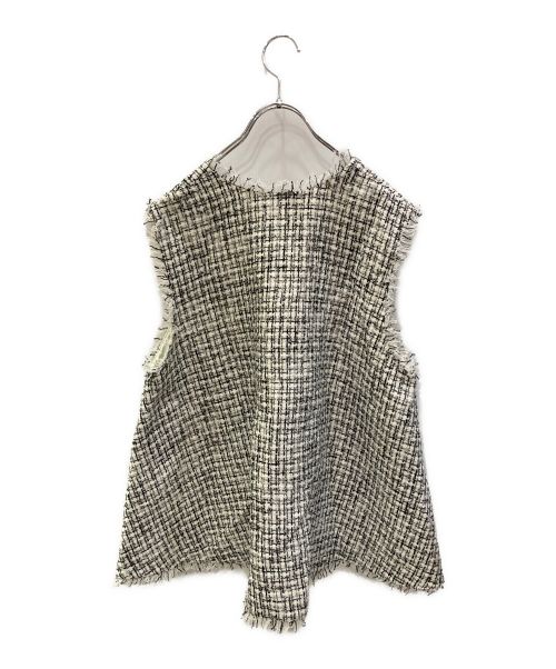 Heve（ヘイヴ）Heve (ヘイヴ) ツイードジレ ホワイト サイズ:F 未使用品の古着・服飾アイテム