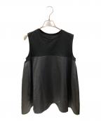 Heveヘイヴ）の古着「レディバグノースリーブトップス」｜ブラック