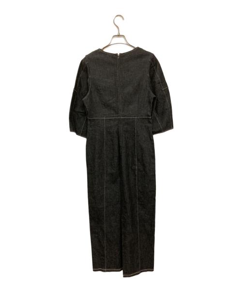 CAPRICIEUX LE'MAGE（カプリシューレマージュ）CAPRICIEUX LE'MAGE (カプリシューレマージュ) パネル切替ステッチワンピース ブラック サイズ:FREEの古着・服飾アイテム