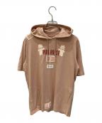 PINK HOUSEピンクハウス）の古着「半袖パーカー」｜ピンク