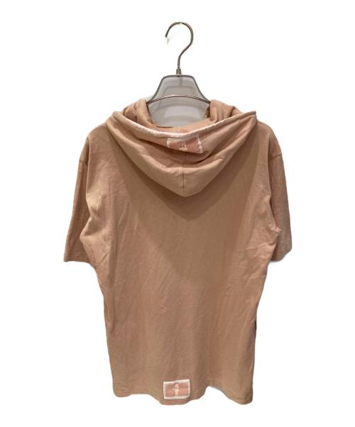 PINK HOUSE（ピンクハウス）PINK HOUSE (ピンクハウス) 半袖パーカー ピンク サイズ:Lの古着・服飾アイテム