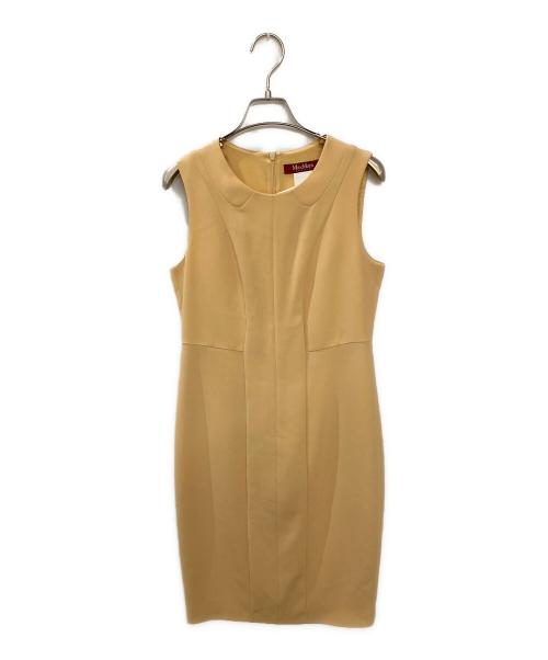MaxMara（マックスマーラ）MaxMara (マックスマーラ) ノースリーブワンピース イエロー サイズ:38の古着・服飾アイテム