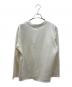 AKM (エーケーエム) DUALWARM MOIST PONTI L/S CREW Vネックニット ホワイト サイズ:OL：6000円