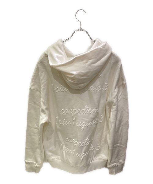 1piu1uguale3（ウノピュウノウグァーレトレ）1piu1uguale3 (ウノピュウノウグァーレトレ) プルオーバーパーカー ホワイト サイズ:Vの古着・服飾アイテム