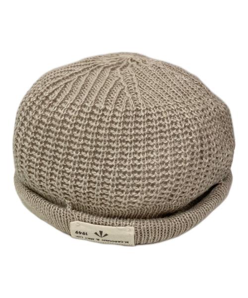 NIGEL CABOURN（ナイジェルケーボン）NIGEL CABOURN (ナイジェルケーボン) ビーニーリネン ニット帽 ベージュの古着・服飾アイテム