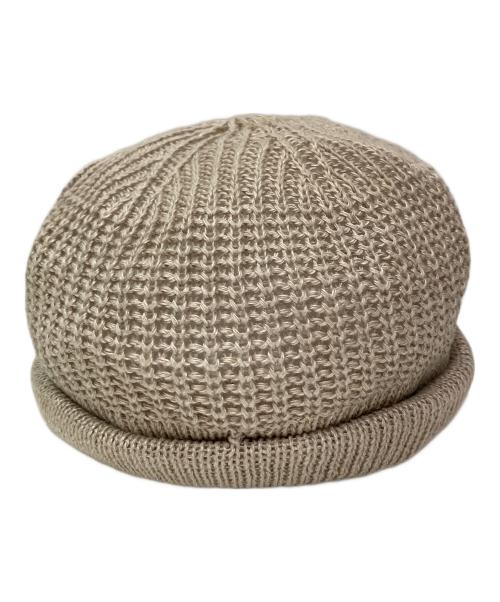 NIGEL CABOURN（ナイジェルケーボン）NIGEL CABOURN (ナイジェルケーボン) ビーニーリネン ニット帽 ベージュの古着・服飾アイテム