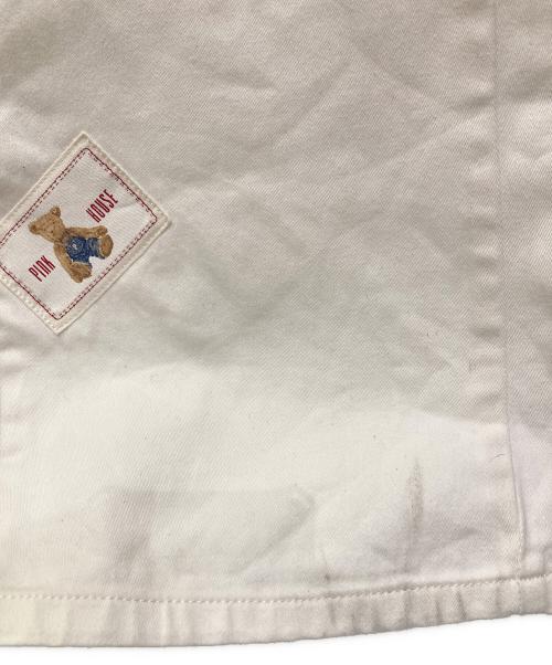 PINK HOUSE（ピンクハウス）PINK HOUSE (ピンクハウス) テディベアワッペンカラーパンツ ホワイト サイズ:不明(実寸サイズをご確認ください)の古着・服飾アイテム