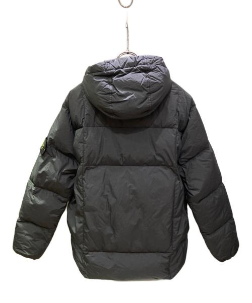 STONE ISLAND（ストーンアイランド）STONE ISLAND (ストーンアイランド) ガーメントダイナイロンフーデッドダウンジャケット グレー サイズ:XLの古着・服飾アイテム