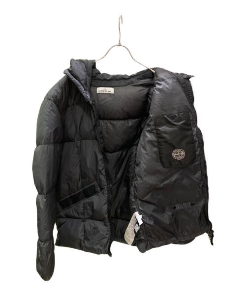 STONE ISLAND（ストーンアイランド）STONE ISLAND (ストーンアイランド) ガーメントダイナイロンフーデッドダウンジャケット グレー サイズ:XLの古着・服飾アイテム