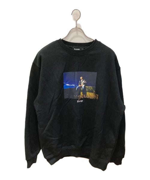 X-LARGE（エクストララージ）X-LARGE (エクストララージ) NAS (ナズ) クルーネックスウェット ブラック サイズ:Lの古着・服飾アイテム