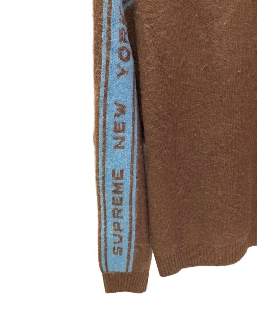 SUPREME（シュプリーム）SUPREME (シュプリーム) クルーネックニット ブラウン サイズ:Mの古着・服飾アイテム