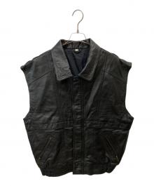 古着（フルギ）の古着「レザーベスト」｜ブラック